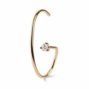 14K Gold Diamond Earring/Cuff